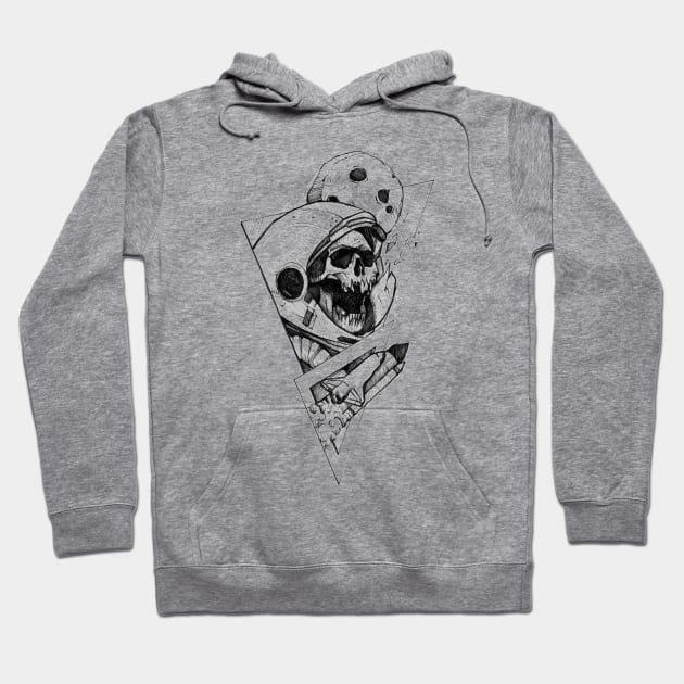 Skull in Space Hoodie by LecoLA